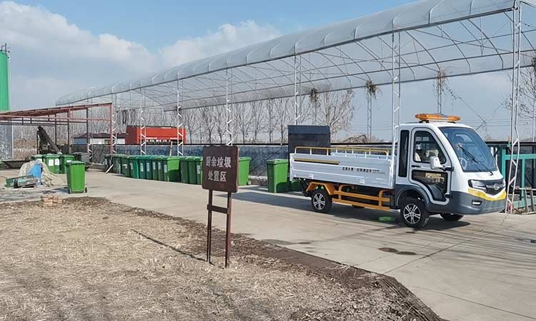 電動垃圾清運(yùn)平板車