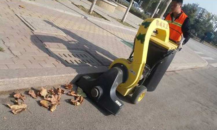 鄆城街頭出現了一種吸樹葉神器，打掃落葉分分鐘搞定！