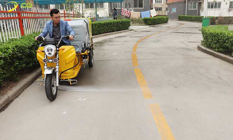 電動高壓清洗車 小型三輪高壓清洗車