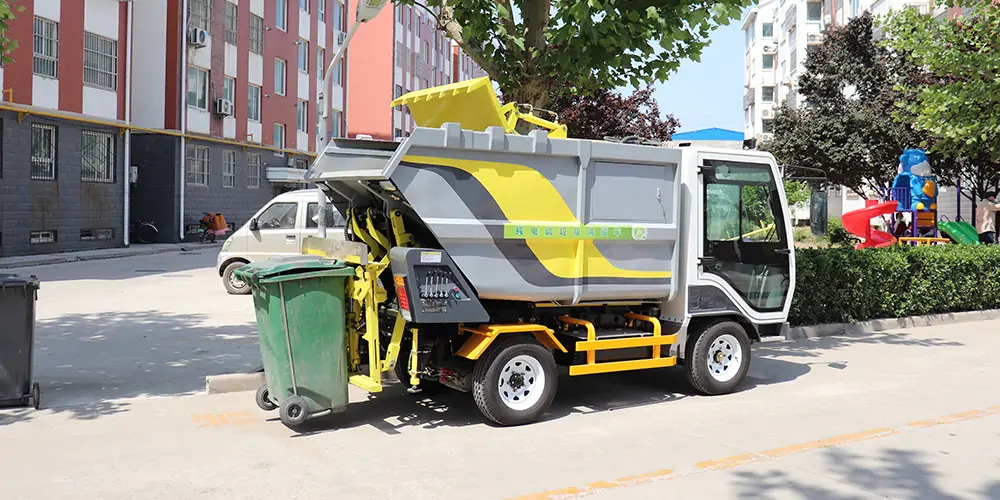 垃圾車_后裝式垃圾車_掛桶垃圾車_，小型垃圾車