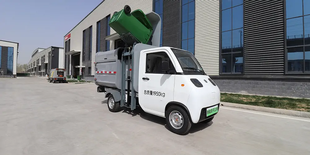 新能源垃圾車，側裝垃圾車，小型垃圾清運車，純電動垃圾車