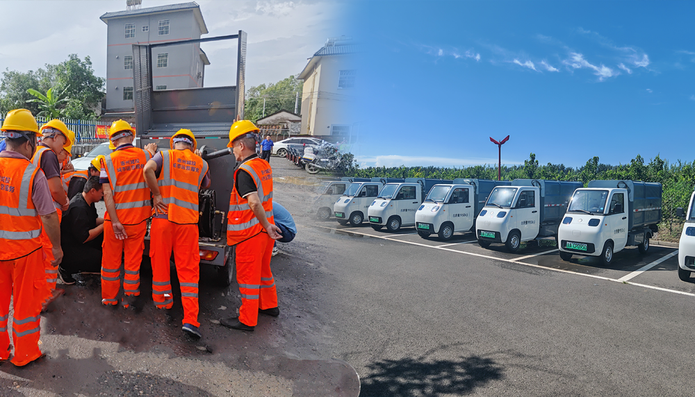 山東百易長(zhǎng)青北京環(huán)衛(wèi)集團(tuán)-交車現(xiàn)場(chǎng)